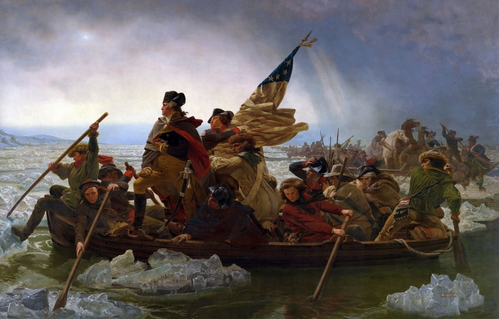 Εμάνουελ Λόιτσε: «Ο Ουάσινγκτον διασχίζει τον ποταμό Ντελαγουέρ» (1851) 