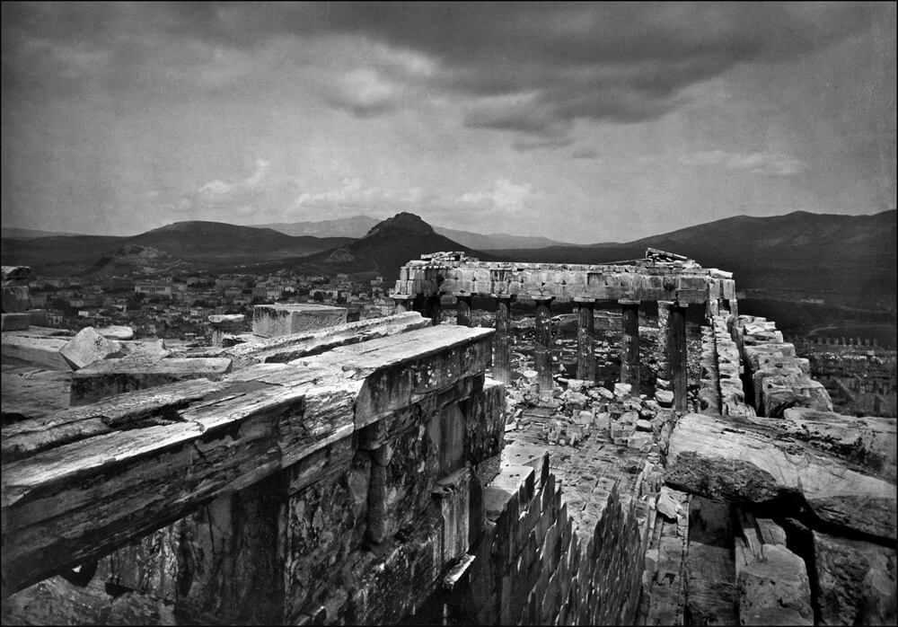20. W. J. Stillman. Η νότια ζωφόρος του Παρθενώνα από νοτιοδυτικά, 1869