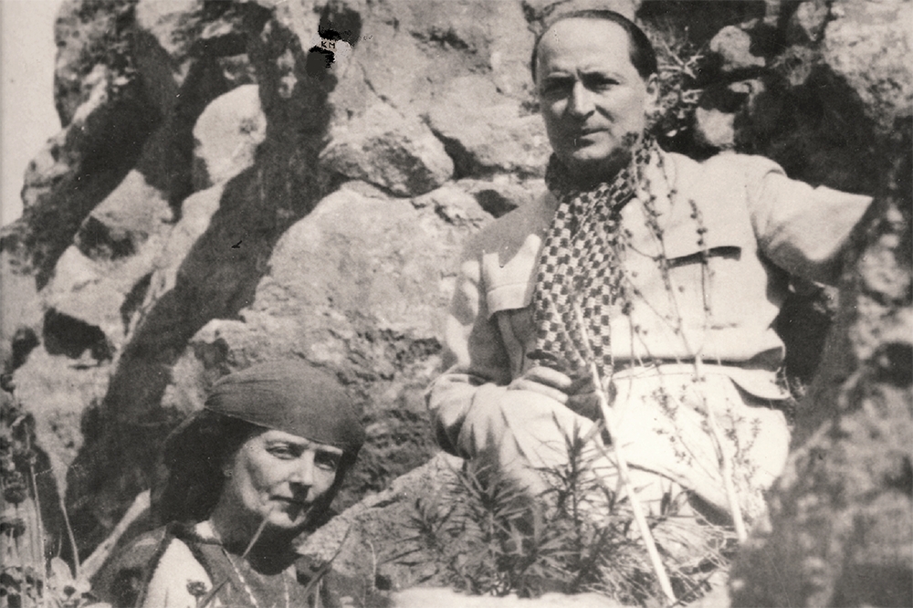 Άγγελος Σικελιανός και Εύα Πάλμερ (1925). Φωτ. Αρχείο Κ. Μπουρναζάκη