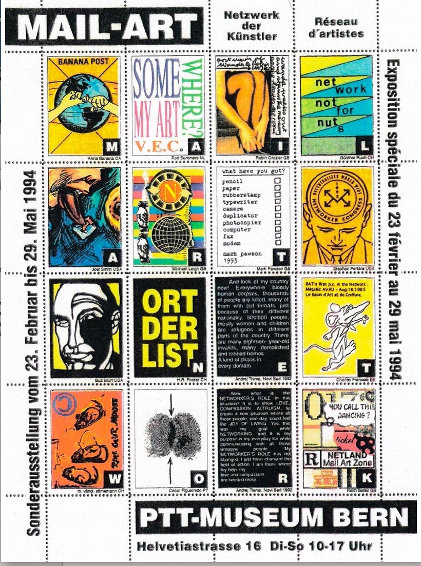 Αφίσα από την έκθεση Mail Art του Ταχυδρομικού Μουσείου της Βέρνης (Ελβετία, 1994) Ταχυδρομικό Μουσείο