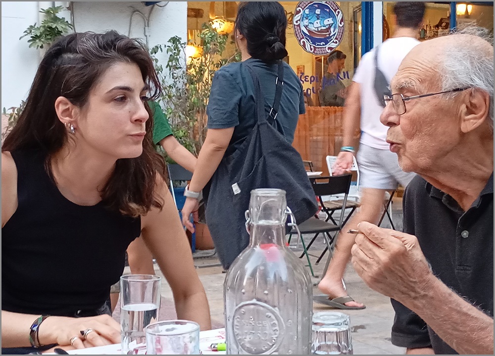 Ο Αλέξης Πολίτης με την κόρη του Άλκη Πολίτη