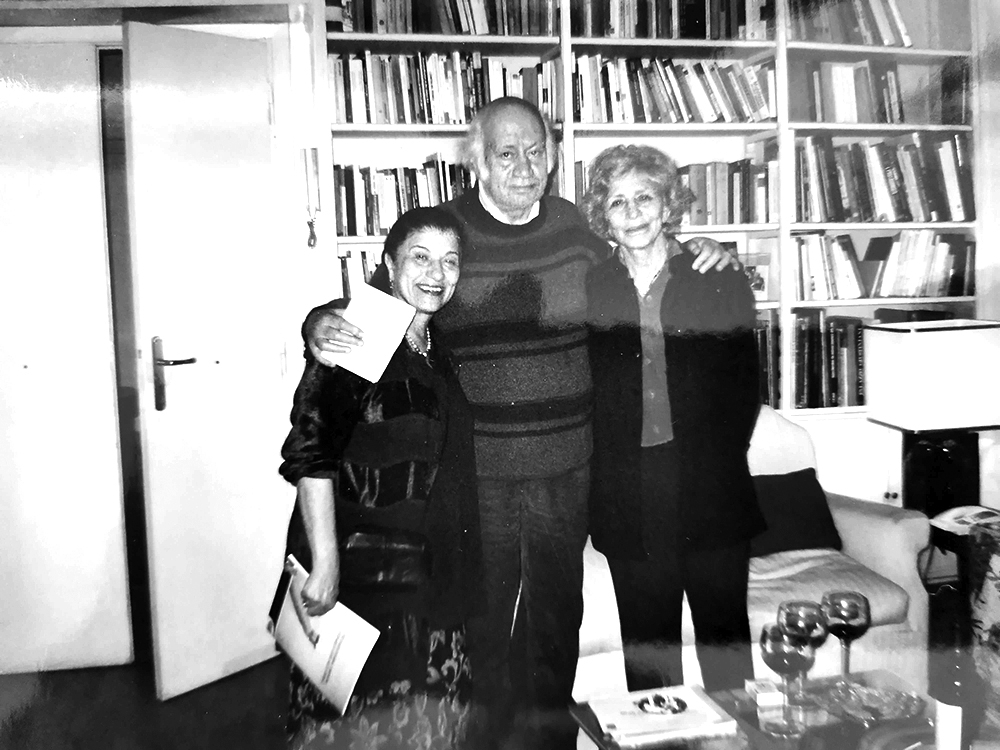 Με τον Χρήστο Παπουτσάκη και τη Luciana Castellina (Οικογενειακό αρχείο)