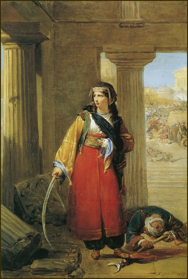 3.	N.F.L.Gosse «Μια Ελληνίδα ηρωίδα», 1827 