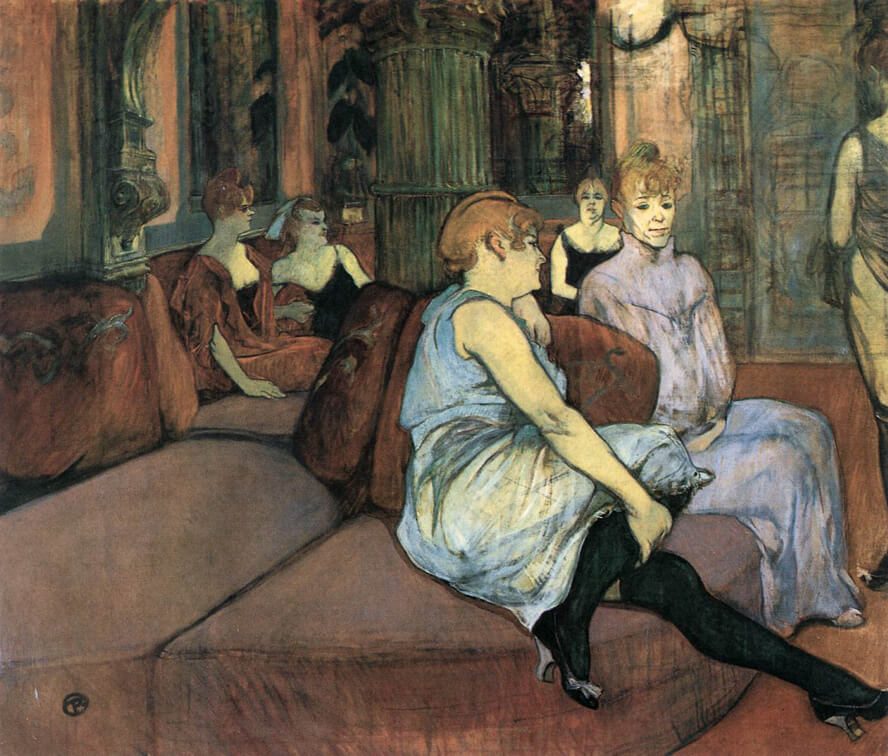 Henri de Toulouse-Lautrec: «Στο σαλόνι της οδού Moulins», 1894, λάδι σε καμβά 132,5 x 111,5 εκ. Mουσείο Toulouse-Lautrec