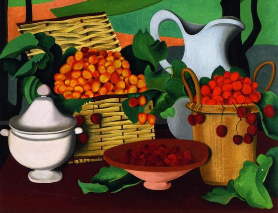 Auguste Herbin, «Κεράσια» (λεπτομέρεια)