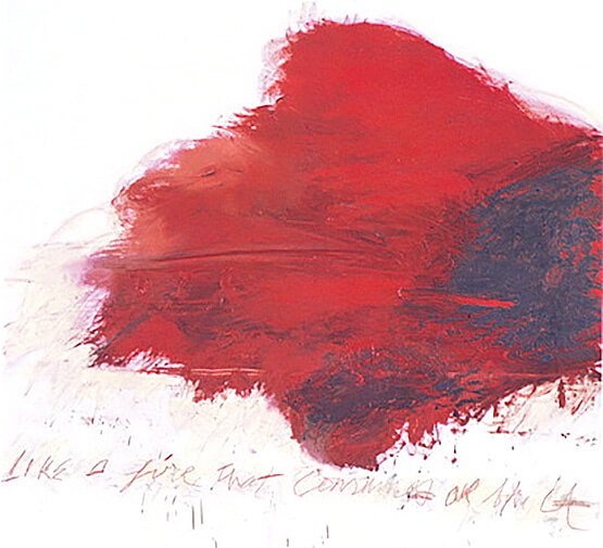 Cy Twombly, «The fire that consumes all before it», 1978