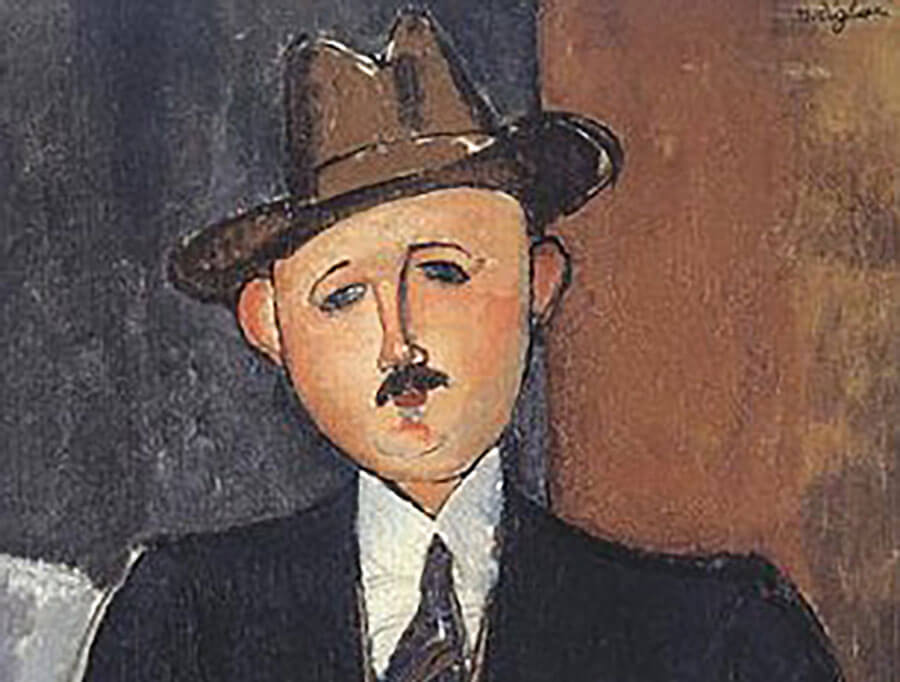 Amadeo Modogliani, «Ανδρας με μπαστούνι», 1918