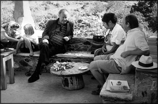 Με τους Βrendan Kennelly, Hatto Fischer και Mαρία Κουφάκη
