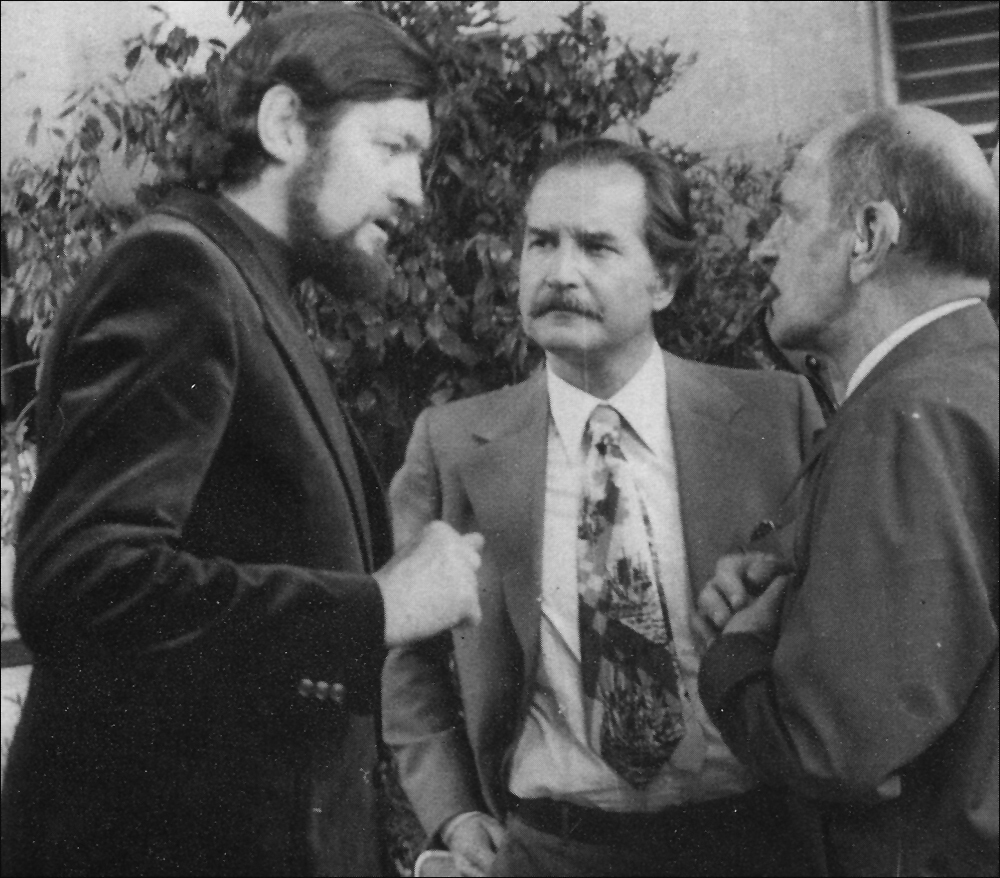 Με τον Κάρλος Φουέντες και τον Λουίς Μπουνιουέλ, Μεξικό 1983