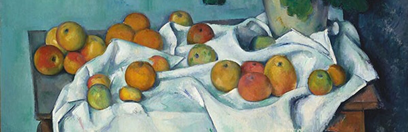 Πολ Σεζάν, «Νεκρή φύση με μήλα» (λεπτομέρεια), περ. 1890