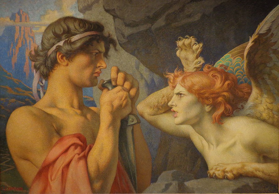 François-Émile Ehrmann, «Οιδίποδας και Σφίγγα»