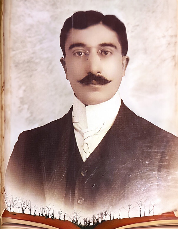 Νεανική φωτογραφία του Κ.Π. Καβάφη, ψηφιακά επεξεργασμένη