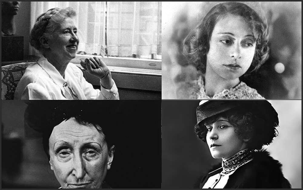 Πάνω: Μαριάν Μουρ, Μελισσάνθη. Κάτω: Ίντιθ Σίτγουελ, Κολέτ