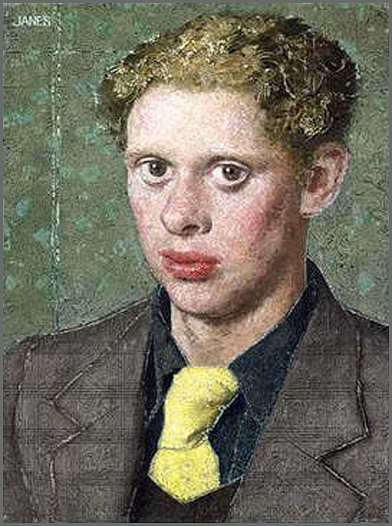 Alfred Janes, προσωπογραφία του Dylan Thomas (1934). Eθνικό Μουσείο Ουαλίας. Πηγή: Wikiart)
