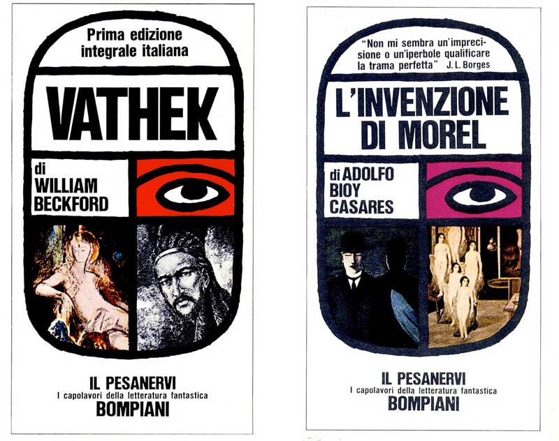 Εξώφυλλα του Ρίτσι για τη σειρά «Αριστουργήματα της Φανταστικής Λογοτεχνίας» των εκδόσεων Μπομπιάνι 