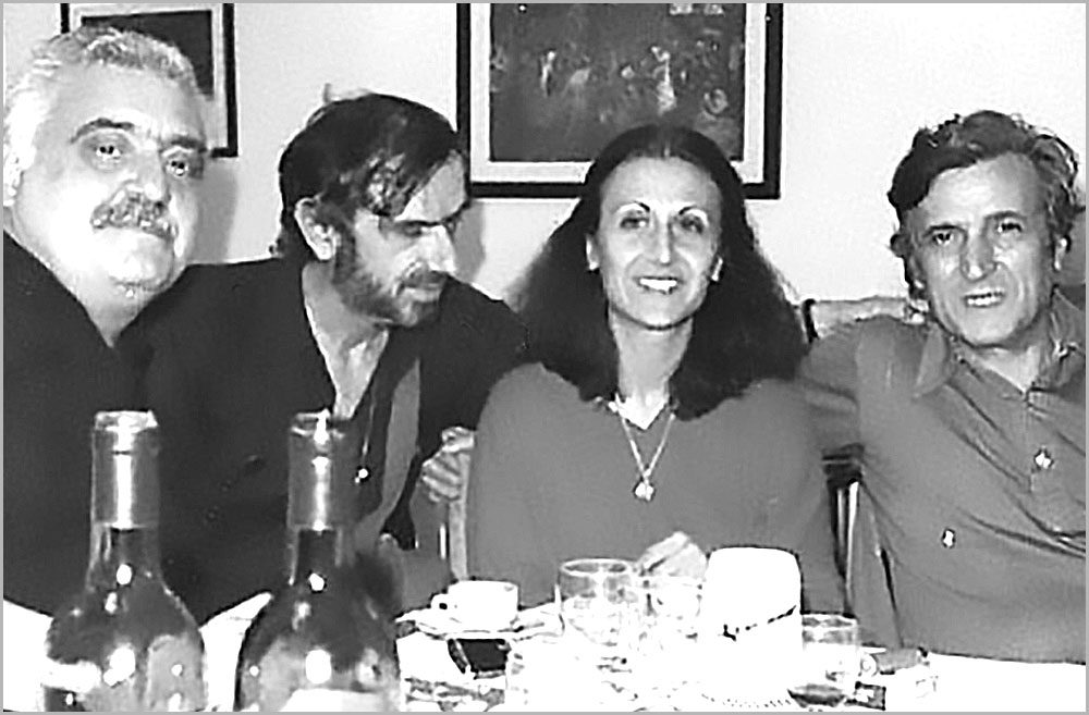 Από αριστερά: Θ. Φραγκόπουλος, Β. Βασιλικός, Μ. Δούκα, Α.Κ.