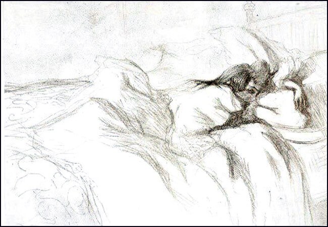 Toulouse-Lautrec: «Γυναίκα που ξυπνάει»