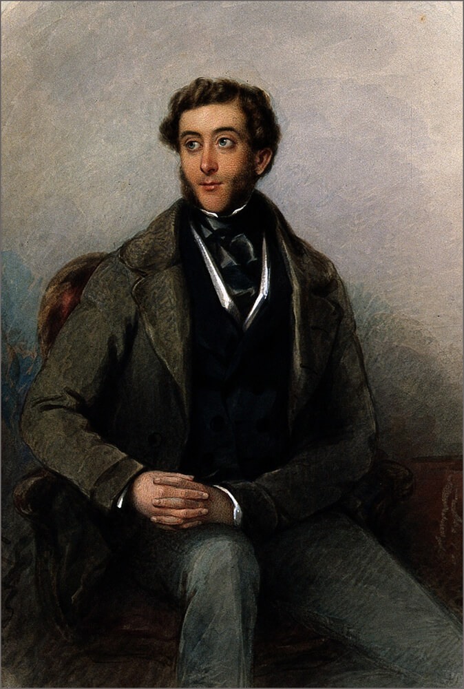 H[enry] J[oseph] B[radfield], 1845, Ακουαρέλα του Edwin Dalton Smith. R.Burgess, Portrait of doctors & scientists in the Wellcome Institute, London 1973, No 401.1, Wellcome Library, n. 4340i.