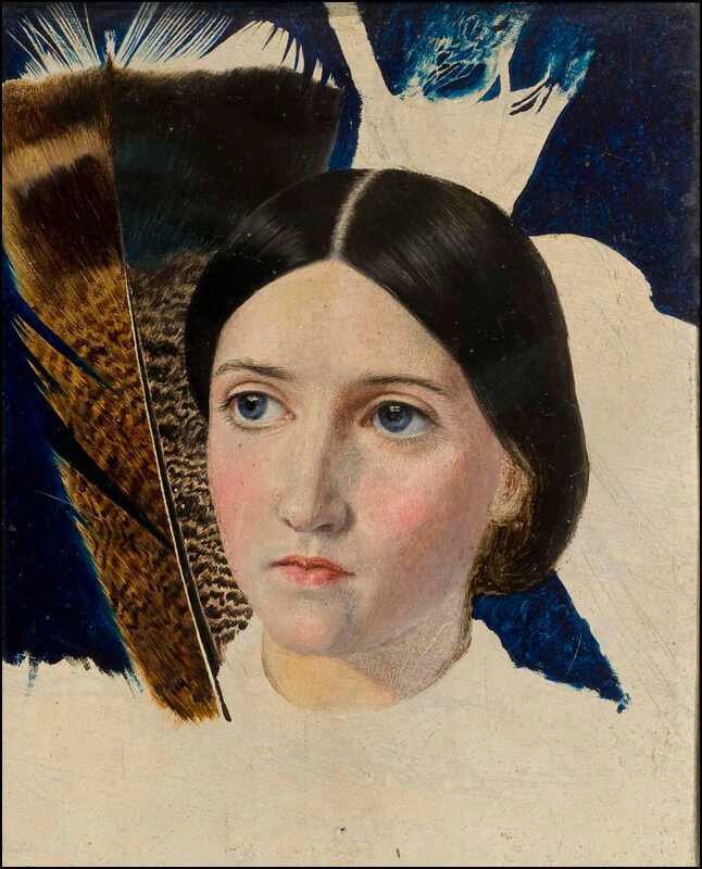 Τζον Μπρετ, προσωπογραφία της Κριστίνας Ροσέτι, αδελφής του Ντάντε Γκαμπριέλ Ροσέτι (1857) 