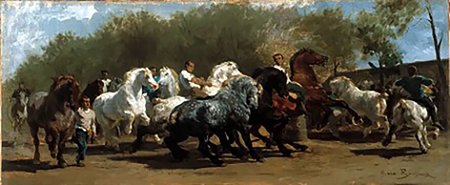 Ροζά Μπονέρ, «Το αλογοπάζαρο», 1855