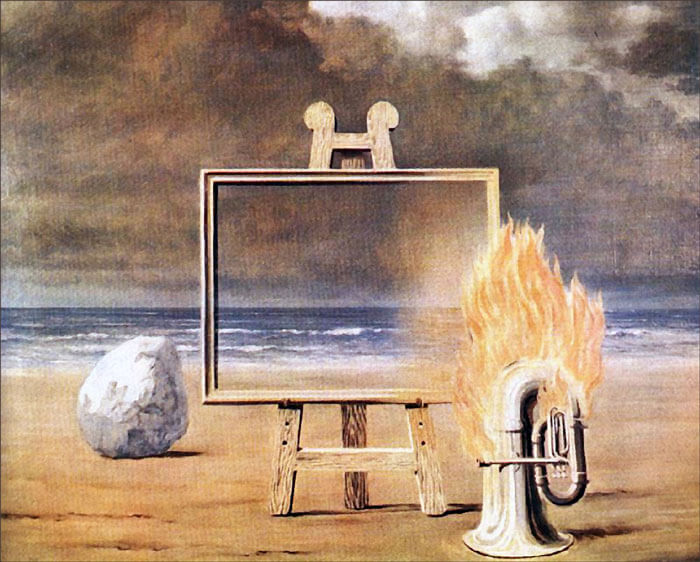 René Magritte, La belle captive (1950)
