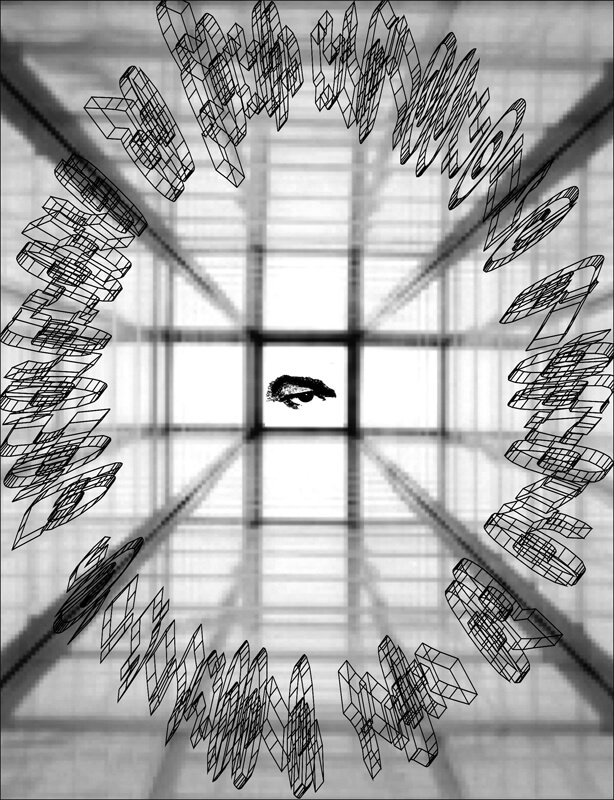 «Μέσα στον λόγο» (70 Χ 100 εκ.), 2010, από τη σειρά «Οπτικοποίηση»