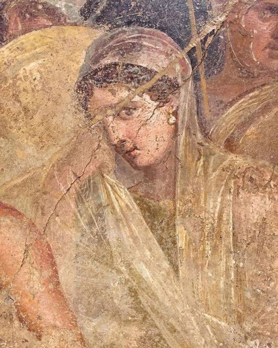 Πομπηία, λεπτομέρεια τοιχογραφίας