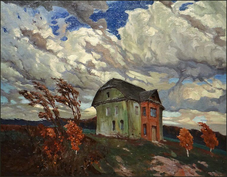 Ferdynand Ruszczyc: «Ο φθινοπωρινός άνεμος» (1901). Μουσείο Λιθουανικής Τέχνης, Βίλνιους