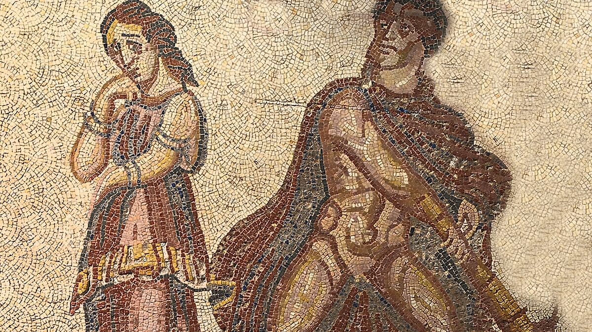 Ηρακλής Μαινόμενος. Ψηφιδωτό από τη Villa Torre de Palma, 3-4 αι. μ.Χ. ΕΘνικό Αρχαιολογικό Μουσείο Λισαβώνας