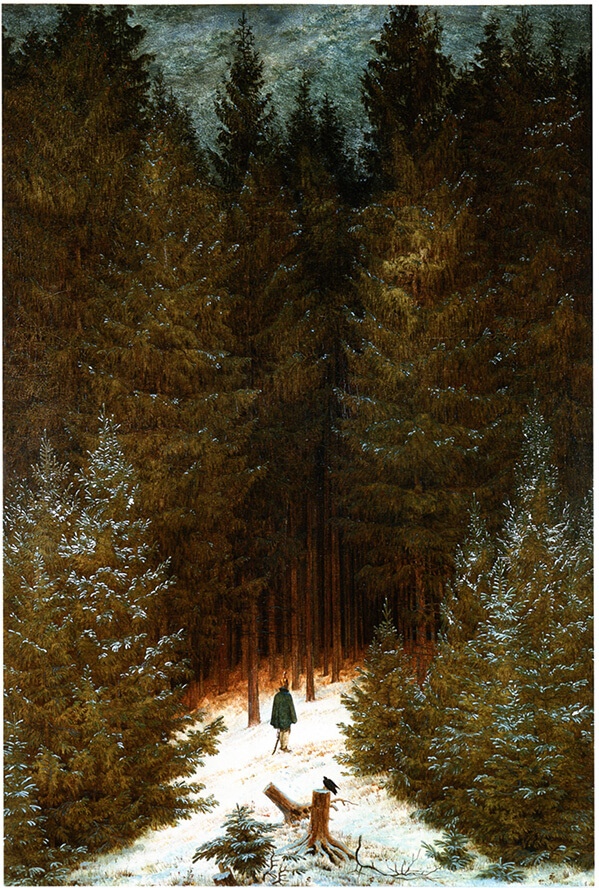 Caspar David Friedrich, «Κυνηγός στο δάσος»