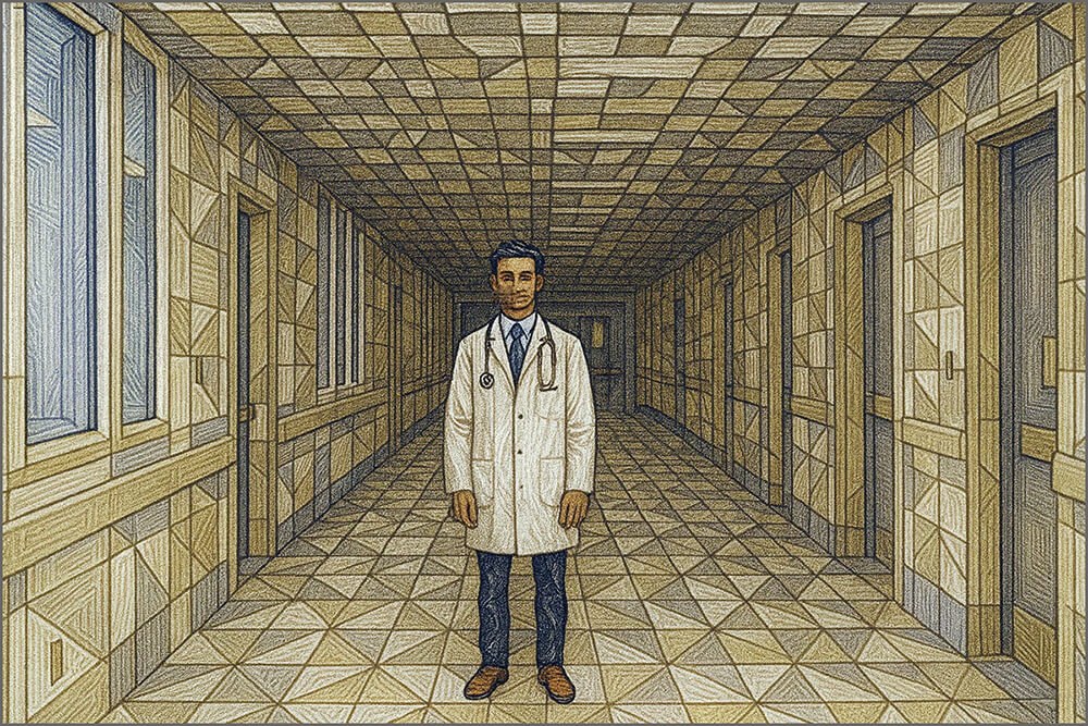 S. Cherist: «Ο γιατρός του χάους», 1988 (Διεθνής Πινακοθήκη)