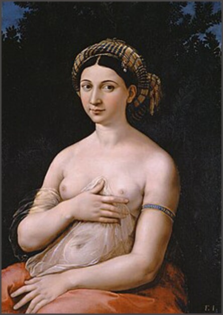 Ραφαήλ, «Η φουρνάρισα», 1518-19 (Λάδι σε ξύλο, 85 Χ 60 εκ.). Παλάτσο Μπαρμερίνι,Ρώμη