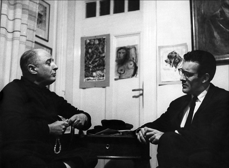 Ο Νίκος Καββαδίας με τον Φρέντυ Γερμανό