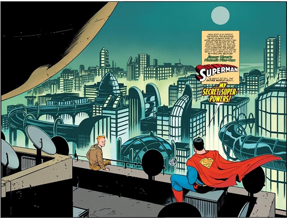 Η πόλη του Σούπερμαν: Φουτουριστική και γαλήνια (μέχρι να κάνει την εμφάνισή του ο Λεξ Λούθορ) 