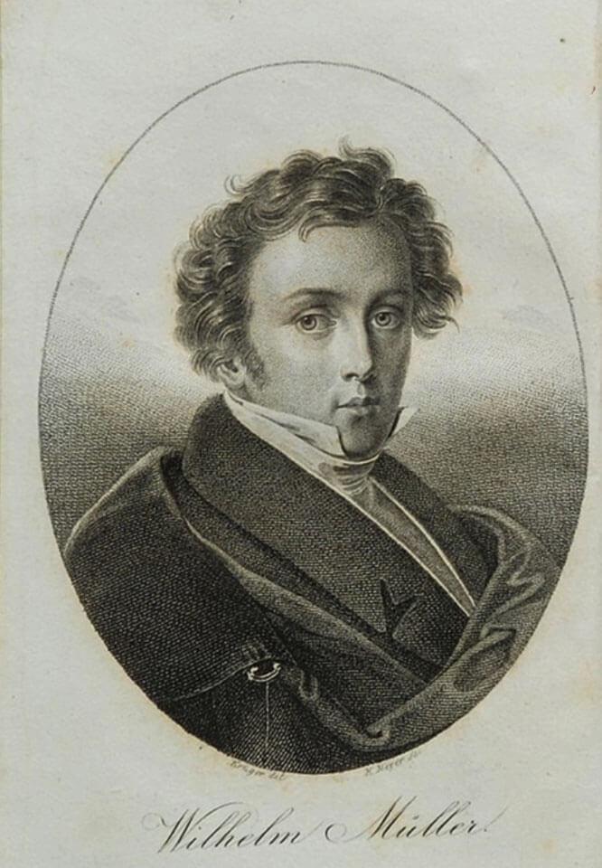 Πορτρέτο του Μύλλερ. Χαρακτικό του Johann Friedrich Schröter (1770-1836). Φιλοτεχνήθηκε πιθανότατα το 1825 στη Λειψία