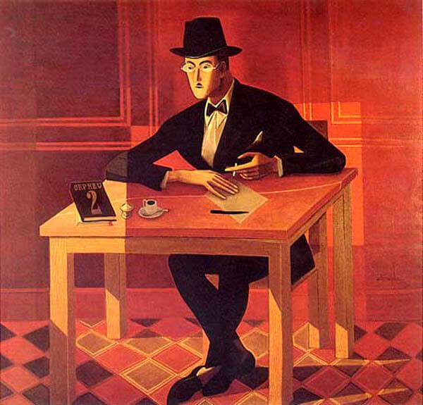 Almada Negreiros, «Πορτρέτο του Fernando Pessoa» 1954