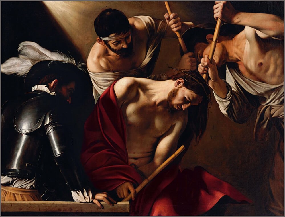 Καραβάτζο: «Στέφανος ἐξ ἀκανθῶν», 1620-1604. Βιέννη, Μουσείο Ιστορίας της Τέχνης