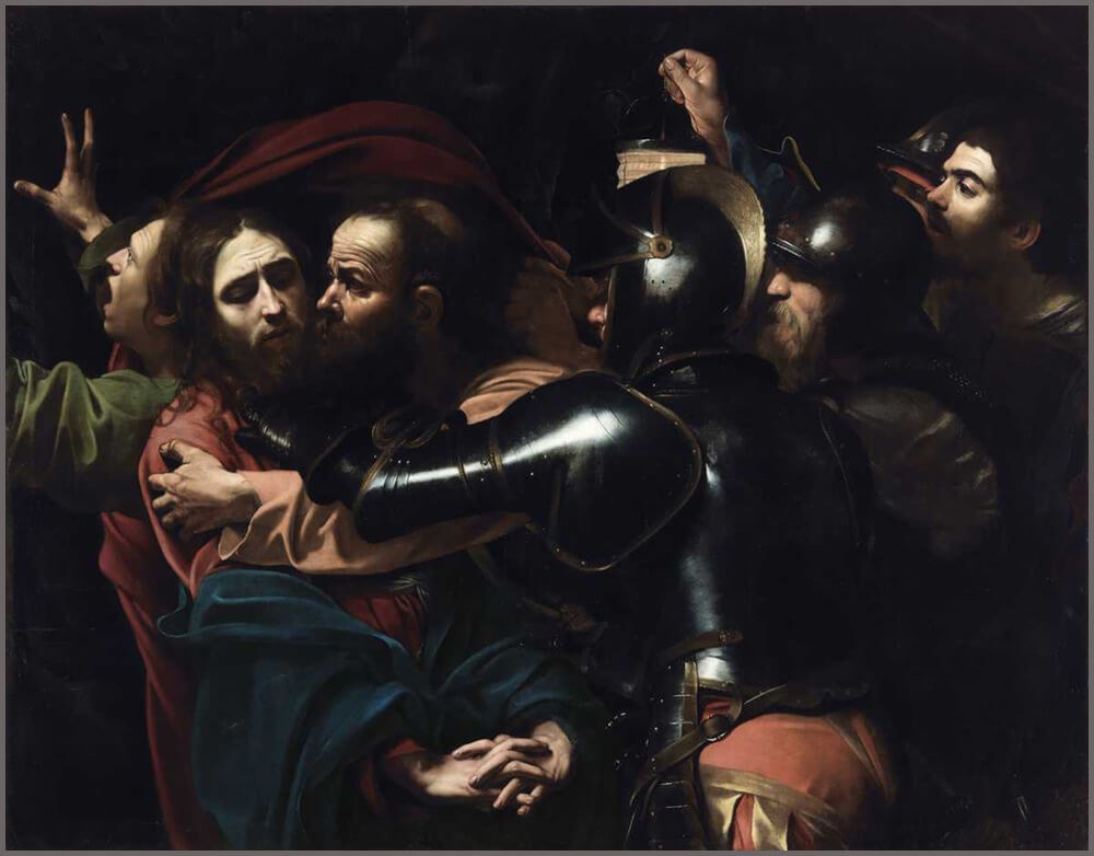 Καραβάτζο: «Η σύλληψη του Ιησού», 1602. Εθνική Πινακοθήκη Ιρλανδίας