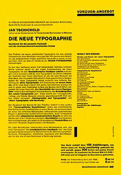 Neue Typographie Leaflet