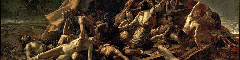 Τh. Géricault, Η σχεδία της «Μέδουσας», 1818-1819, λάδι σε καμβά, 491x716 εκ. (λεπτομέρεια)