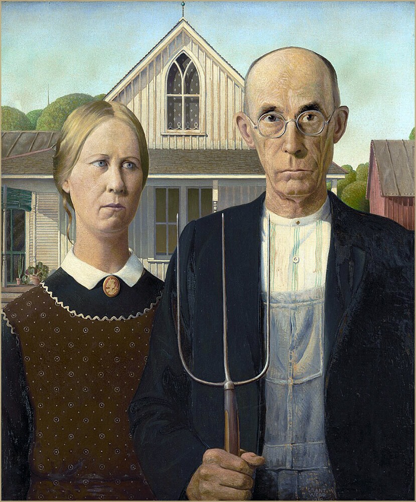 Grant Wood, «American Gothic»