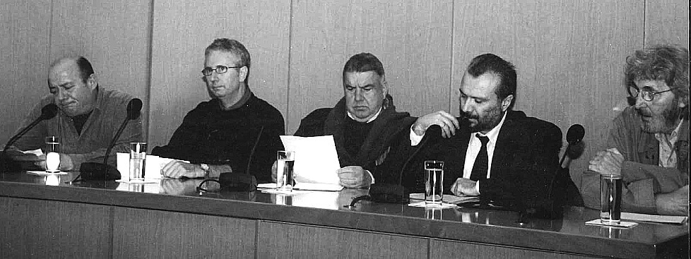 Με τον Βασίλη Παπαβασιλείου, τον Ντέιβιντ Κόνολι, τον Δημήτρη Κοσμόπουλο και τον Σωτήρη Σόρογκα