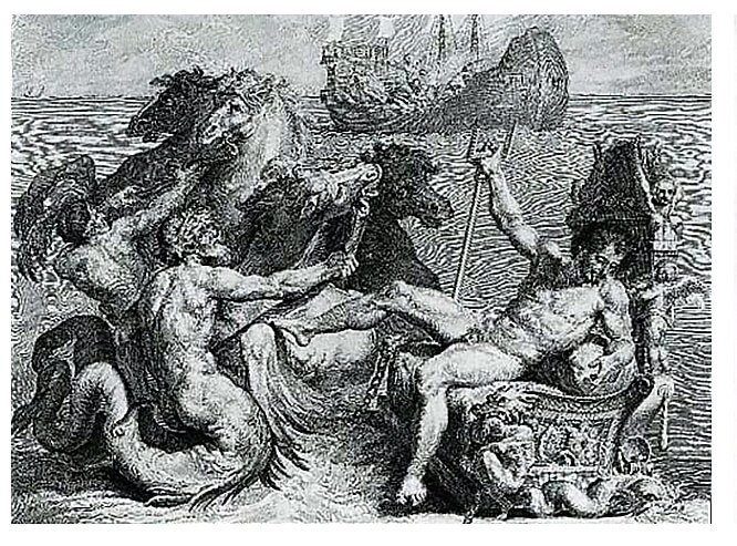 Χαλκογραφία βασισμένη στον Pellegrino Tibaldi, 1756