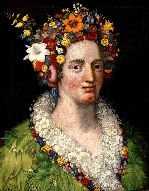 Giuseppe Arcimboldo, 'Flora' (Μιλάνο, 1590)
