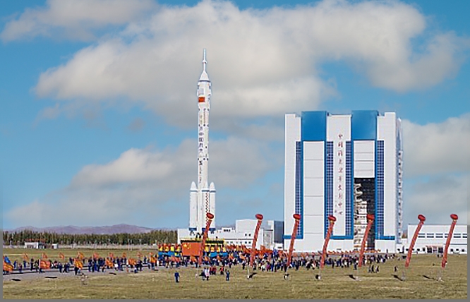 Το «διαστημοδρόμιο» στο Jiuquan, επαρχία Gansu (Κίνα)