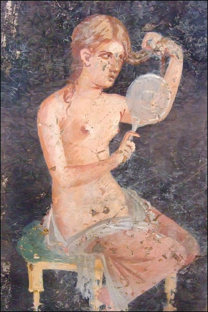 Ρωμαϊκή τοιχογραφία, 1ος αι.  (Αρχαιολογικό Μουσείο Νεάπολης)