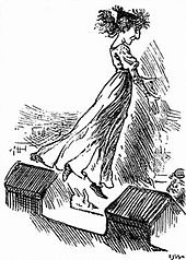 Runch cartoon depicting the end of Sardous La Tosca 1888