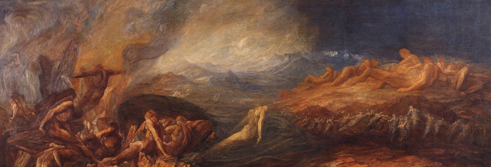 «Χάος». Εργαστήριο του George Frederic Watts (περ.1875). Λάδι σε καμβά 167x348 εκ. Tate Gallery, Λονδίνο