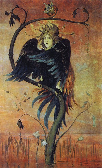Mikhailovich Vasnetsov, «Το προφητικό πουλί» (1898), λάδι σε καμβά.