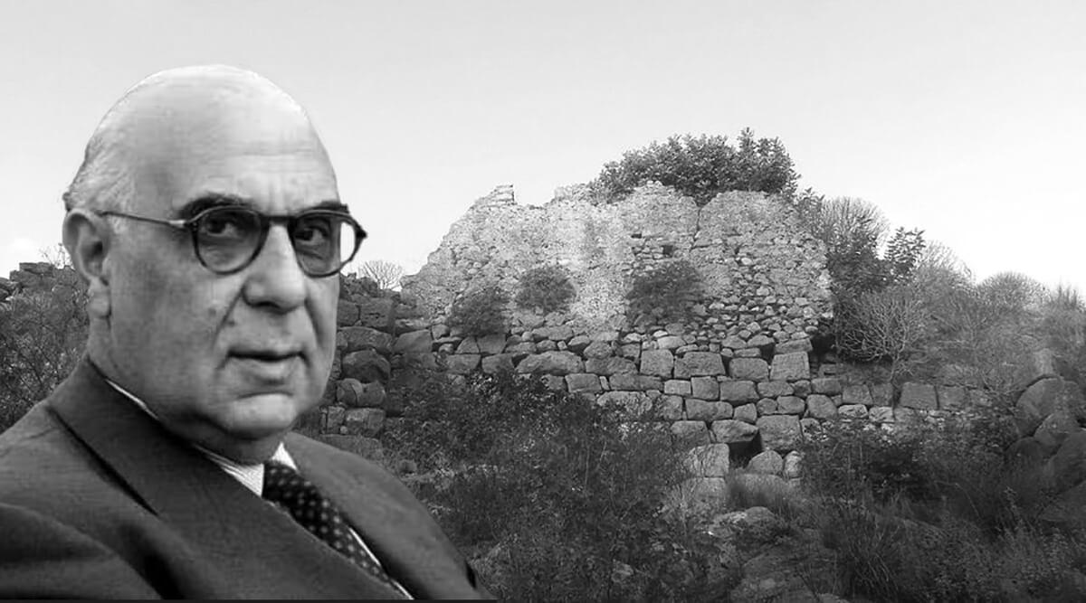 Ο Σεφέρης στην Ασίνη (ψηφιακή επεξεργασία)